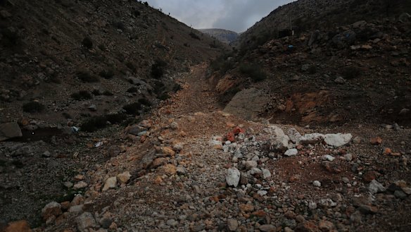 The path from Syria into Shebaa, Lebanon.