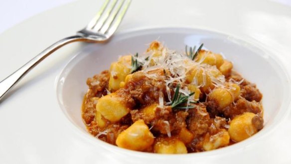 Gnocchi with pork and fennel ragu and shaved pecorino served at The Welcome Hotel.
