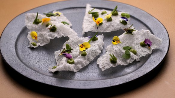 Light and lacy tapioca crisps