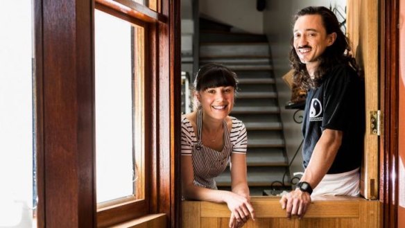 Expansion plans: Bakers Kate Reid and Cameron Reid at their Elwood hole-in-the-wall.