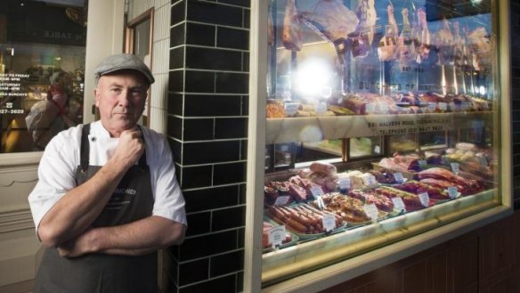 Melbourne butcher Peter Bouchier is feeling the pinch.