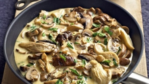 Mixed mushroom pasta