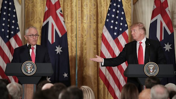 The Turnbull government sought exemptions for Australia's BlueScope during a visit to Washington DC.