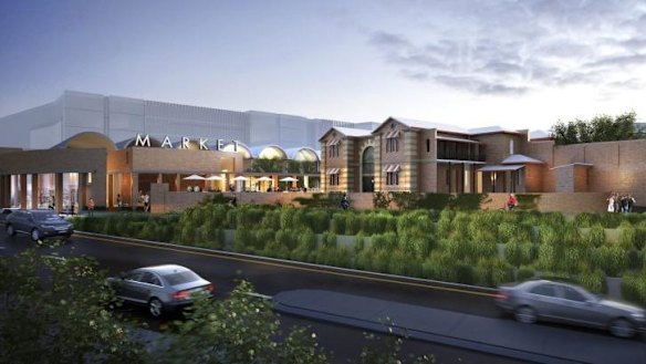 The proposed 'Eat Street' at the site of the Boggo Road prison.