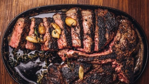 A bone-in porterhouse for two at CUT, Las Vegas.