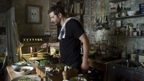 Food porn: Bradley Cooper plays cranky chef Adam Jones in the movie Burnt.