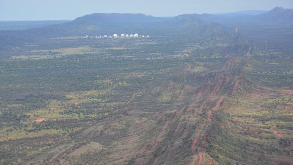 Pine Gap, the spy base in central Australia Photo Credit: Felicity Ruby for Dan Flitton story THE SUNDAY AGE NEWS Pub date 28th February 2016