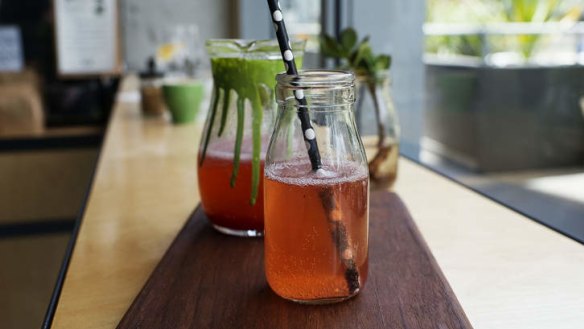 Berry-infused sparkling water.