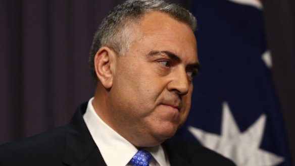 Treasurer Joe Hockey responds to Malcolm Turnbull's leadership challenge on Monday.