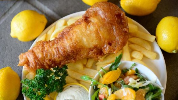 The Fish Market's classy fish and chips.