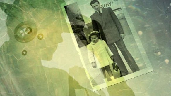 Melma Hammersfeld with her father.