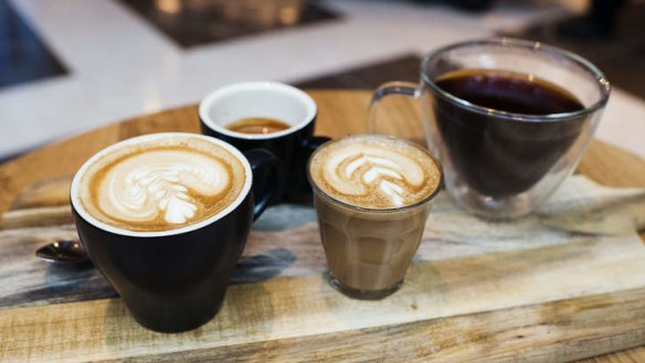 Love for the grind: A coffee-tasting platter from The Missing Piece.