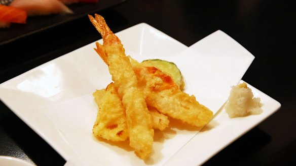 The sashimi  at Shoya restaurant.