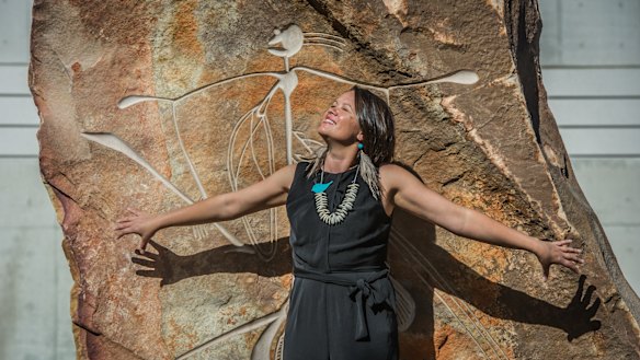 Indigenous Cabrogal woman Mikaela Jade, founder of digital storytelling app Indigital. 