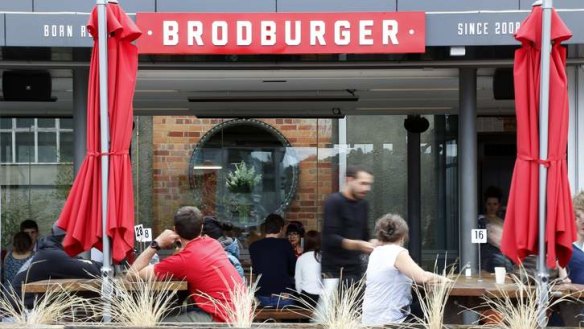 Brodburger in its permanent spot behind the Canberra Glassworks in Kingston.