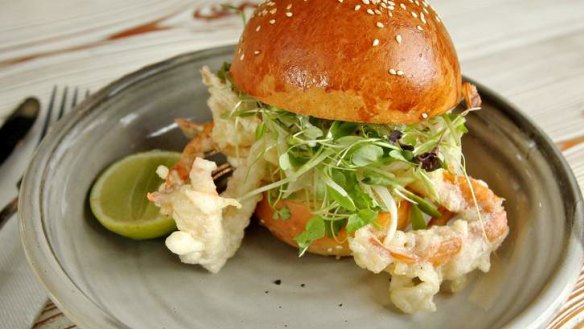 Top Paddock in Richmond, Melbourne dishes up soft shell crab on a brioche bun with Australian-raised crab.