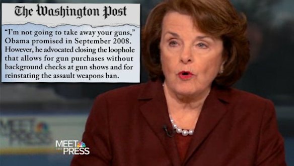 Democratic senator Dianne Feinstein on Meet the Press.