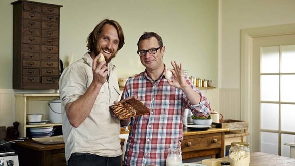 Food obsessions: Paul West joins Hugh Fearnley-Whittingstall in the kitchen.
