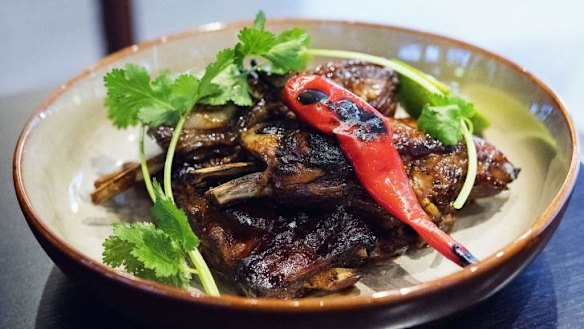 Sweet, fatty lamb ribs.