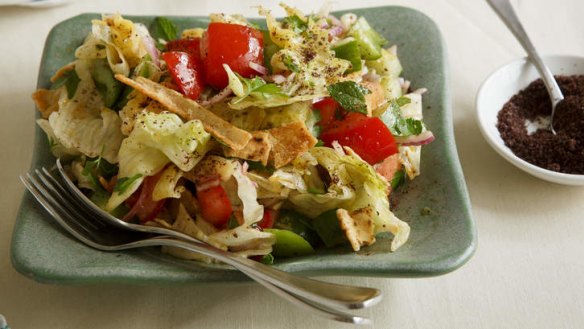 Frank Camorra's fattoush salad.