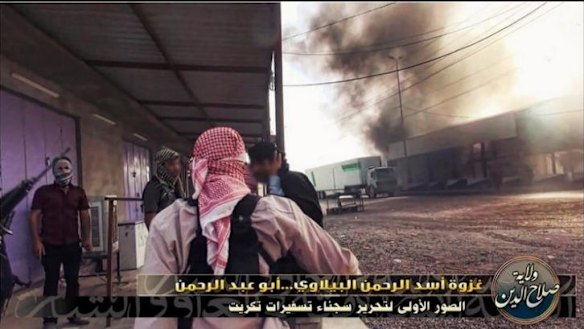 ISIL members during an attack.