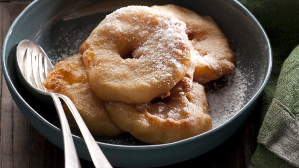 Simple treat: Apple fritters.