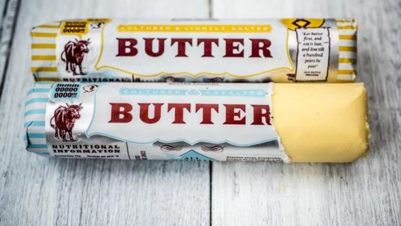 Batch-churned cultured butter from Myrtleford Butter Factory.