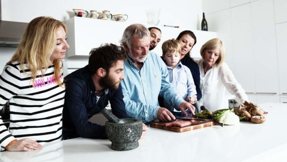 Jacques Reymond and his family at home.