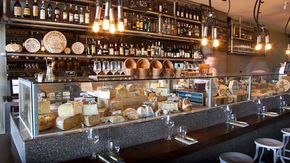 Cheese and wine pairing ... sit at the counter at Milk the Cow.