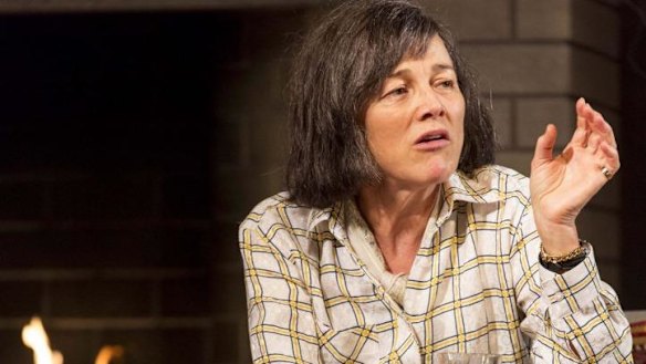 Sarah Peirse as Patricia Highsmith in Joanna Murray-Smith's <i>Switzerland</i>.