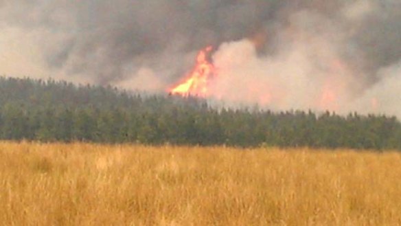 Emergency as out of control bushfire threatens NSW homes