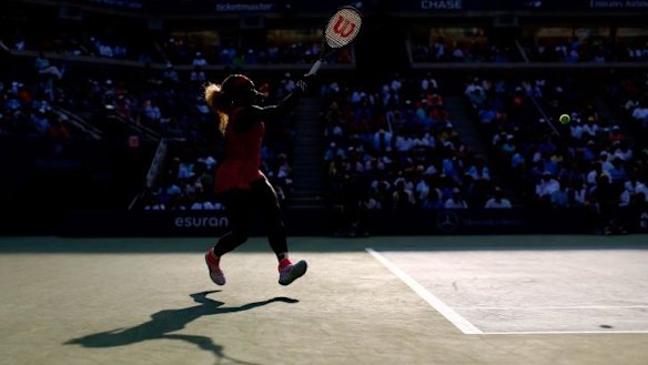 Put on a show: Serena Williams will face Caroline Wozniacki in the US Open final.