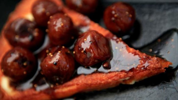 I want to eat you: Eddie Jim's photo of Hellenic Republic's saganaki with black figs.