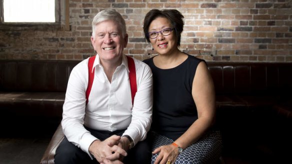 Excited: New owners Godfrey and Jenny Mantel in the space.