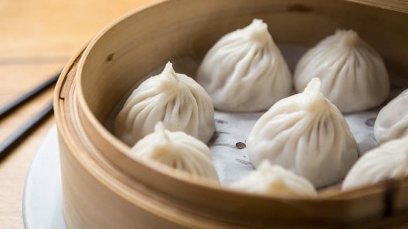 Xiao long bao soup dumplings.