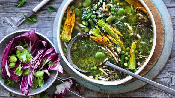 Big, spring bowl of goodness.