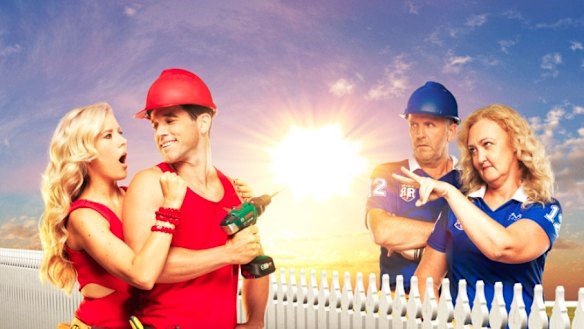 Former contestants on <i>The Block</i> are pitted against renovators from the first season of <i>House Rules</i> in <i>Reno Rumble</i>.