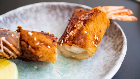 Bones Ramen's prawn toast.