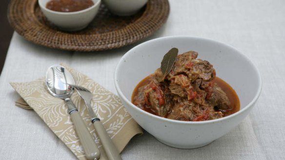 Jane and Jeremy Strode's beef curry.