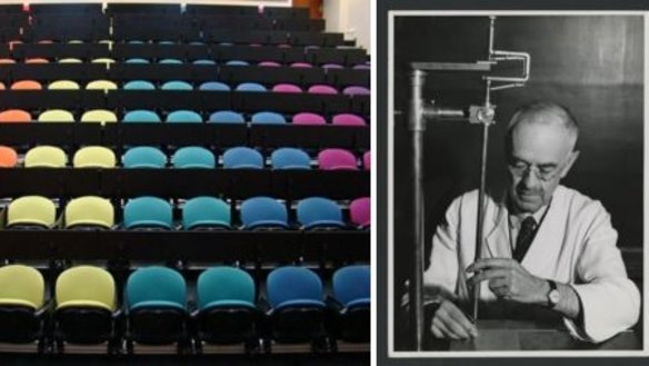 Wilfred Agar and the Agar Lecture Theatre.