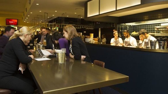 Inside the new bistro, Two Fold.