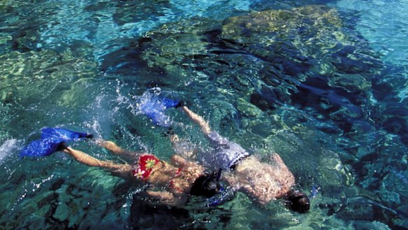 Island of innocence: Adventure activities on Niue include snorkelling at Limestone Rock on Limu.