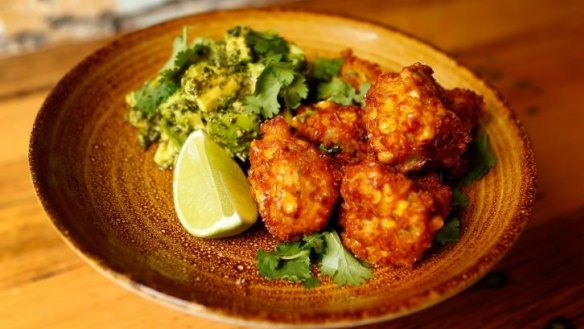 Corn fritters at The General Eatery and Supplies.