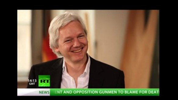 Julian Assange on Russia-owned network RT.