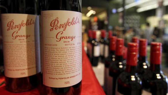 Pricey: the newly released Penfolds Grange.