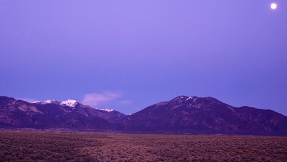 Colour and light ... the Sangre De Cristo Mountains.