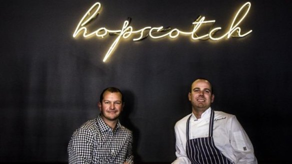 Hopscotch Bar owners Brian Smith, and Nick Parkinson.