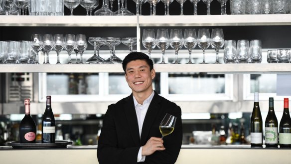 Joo Lee, a top sommelier from Eleven Madison Park in New York. 