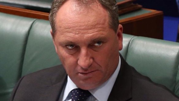 Agriculture minister Barnaby Joyce in Parliament last week