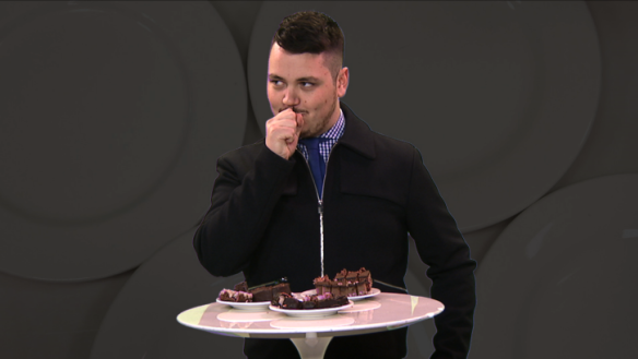 Adrian Lowe samples a refined-sugar-free dessert. He's not sure about it.